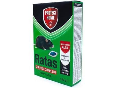 Protect Home Ratas Pasta Frap Raticida para Interiores Y Despensas 150 Grs.