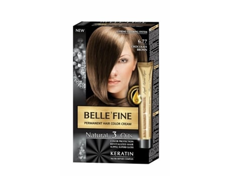 Tinta Permanente Belle´Fine Nº 6.77 Chocolate 30 Ml