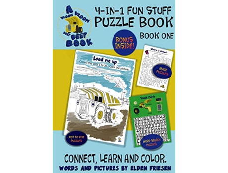 Livro 4 in 1 Fun Stuff Puzzle Book one de Elden Friesen (Inglês)