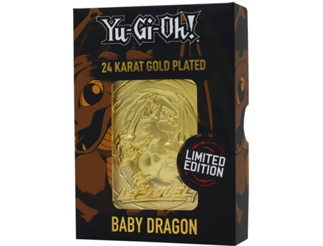 Jogo de Cartas KONAMI YGO 24K Gold Baby Dragon (Idade Mínima: 6 Anos - Nível de Dificuldade: Intermédio)