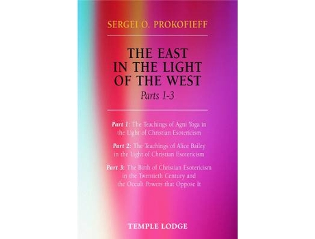 Livro the east in the light of the west de sergei o. prokofieff (inglês)