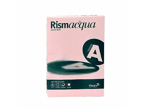 Papel FAVINI Rismacqua para impressora jato de tinta A3 297X420 Mm 200 folhas rosa