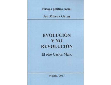 Livro Evolución Y No Revolución : El Otro Carlos Marx de Juan María Garay Goyarrola (Espanhol)