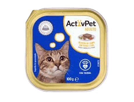 Pate Gato Frango e Perú 100Gr ACTIVPET