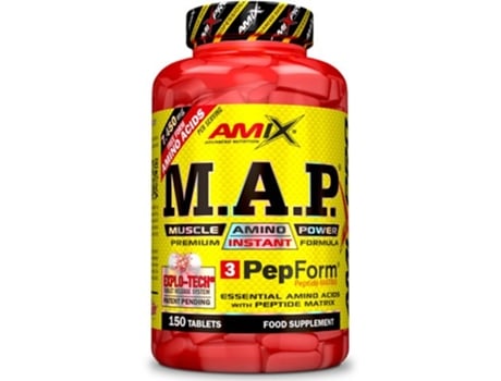 Suplemento Alimentar AMIX PRO MAP Muscle Amino Power 150 Tabs-CompuestoPor Aminoácidos Esenciales (80 kg)