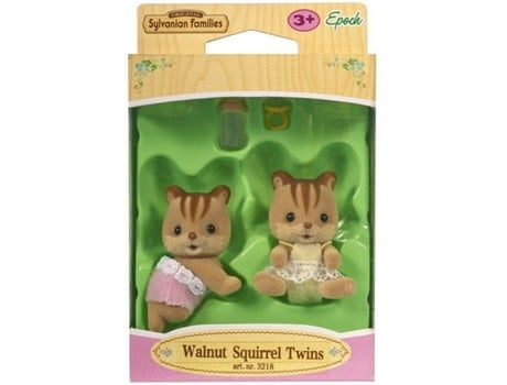 Peluche  Sylvanian Walnut Squirrel Twins