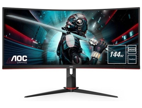 MONITOR CURVO GAMING VA 34  CU34G2X/BK 144HZ 1MS WQHD C/AJUSTE EM ALTURA