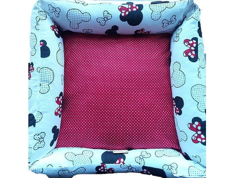 Cama para Cães e Gatos  Ninho Minnie L (Multicor - 90x70 cm - Algodão)