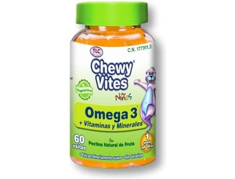 Ômega 3, Vitaminas e Minerais Crianças  TLC 60 Unidades