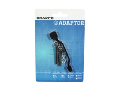 Adaptador para travões de disco de 160 mm a 180 mm e 140 mm a 160 mm na estrutura BRAKCO Post Mount TU