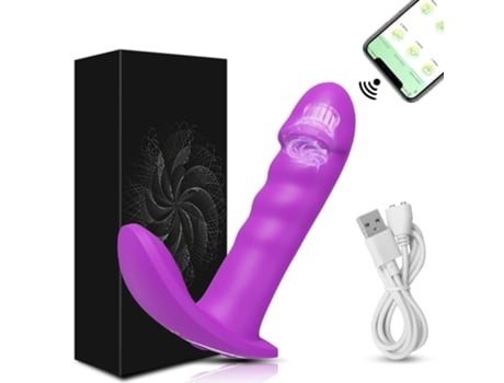 Vibrador Bluetooth Telescópico Rotativo Controle Remoto Estimulador Do Clitóris Brinquedo Do Sexo ECENLEN