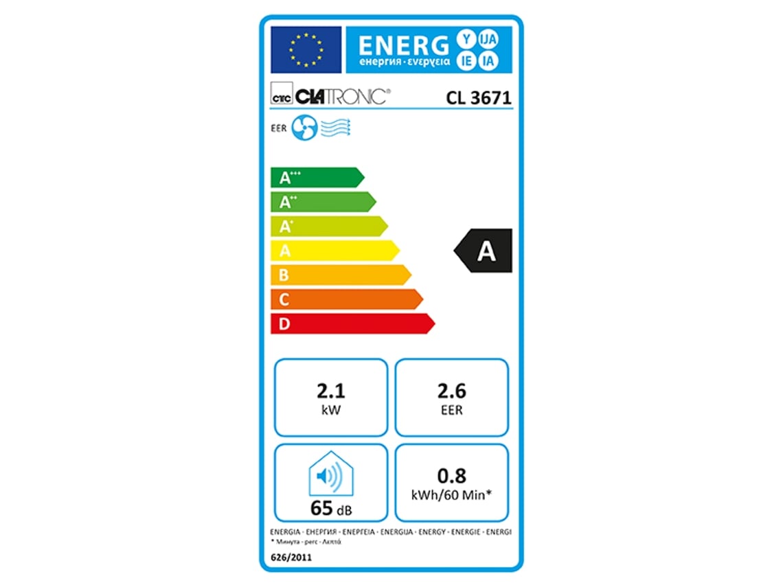 Ar Condicionado Portatil Clatronic Cl 3671 14 M 7000 Btu Branco Worten Pt