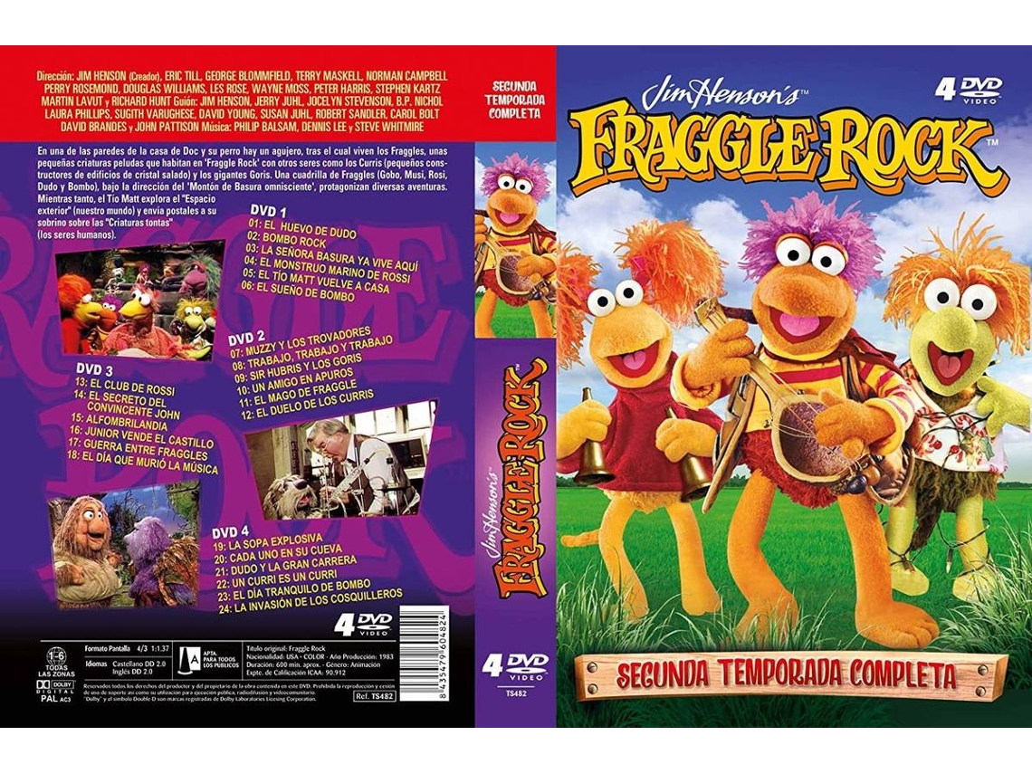 DVD Fraggle Rock Temporada 2 (De: Jim Henson) 