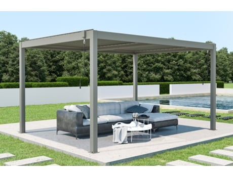 Cazeboo pérgola bioclimática santa 400 x 300cm taupe