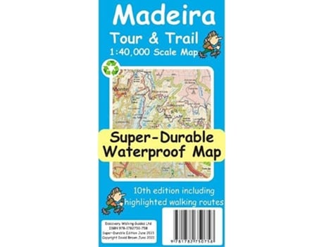 Livro Madeira Tour and Trail Map de Brawn e David (Inglês)