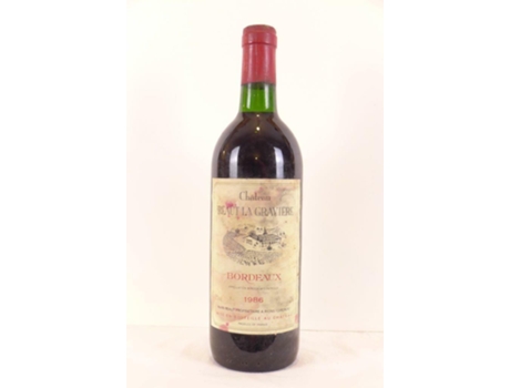 Vinho Tinto CHÂTEAU RÉAUT LA GRAVIÈRE 1986 (75 cl - 1 unidade)