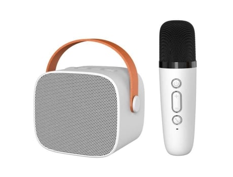 SONEW Mini Máquina Portátil de Karaokê Bluetooth com Microfone Hifi Surround Sound Speaker