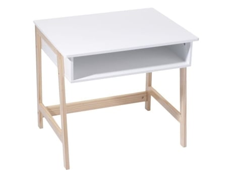 Mesa infantil de madeira Douceur - ATMOSPHERA FOR KIDS - L. 58 x H. 52 cm - Branco - Contemporâneo - Design