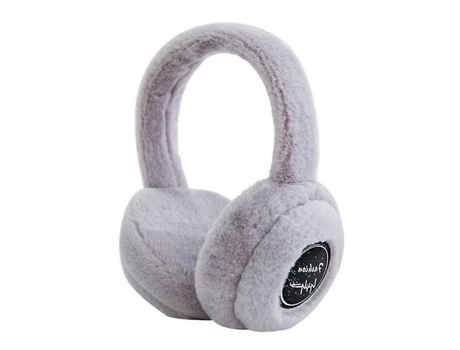 Auscultadores Bluetooth SUN GOD Winter Outdoor Plush Earmuffs Cute Warm Fur Solid Color Stereo