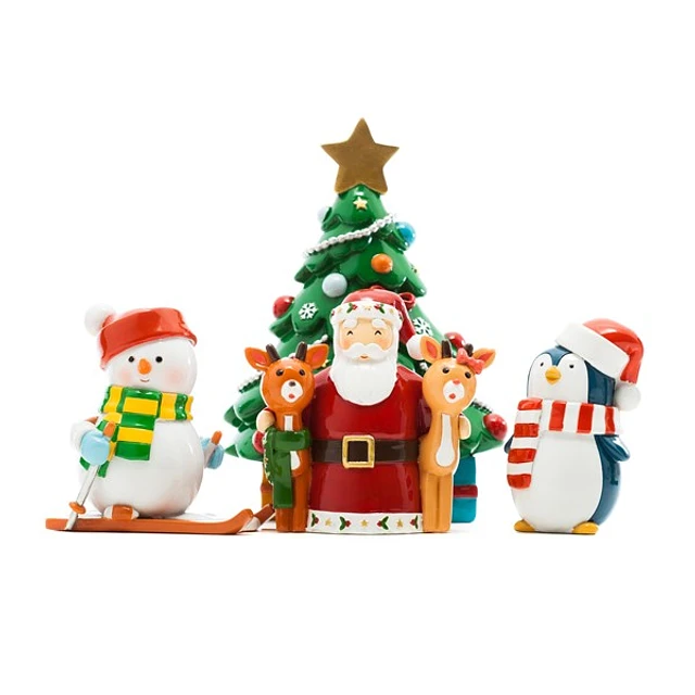 Set de Natal Árvore Pinguim Pai Natal C/Renas e Boneco de Neve LDW