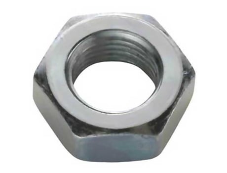 Schwarz Hexagonal Nut For Front Wheel 10 Units Prateado