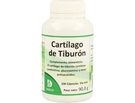 Suplemento Alimentar DIMEFAR Cartilagem De Tubarão (100 cápsulas de 865mg)