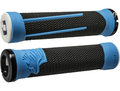 Punhos ODI GRIPS AG2 Lock-On Azuis e Pretos