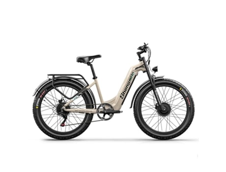 Bicicleta Elétrica SHENGMILO S700: Design de Motor Duplo para Adultos Potência de 2000 W Bateria de 17 5 Ah Shimano de 7 Velocidades