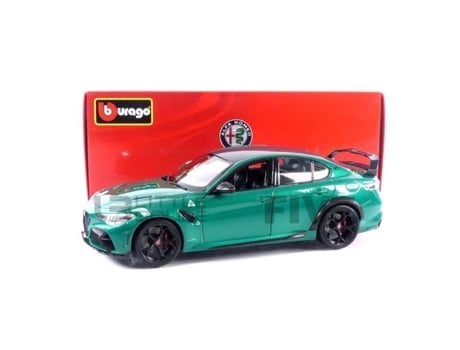 Carro de Coleção em Miniatura Bburago 1/18 Alfa-Romeo Giulia Gtam 2020 Verde Montreal 11049Gr ALFA ROMEO