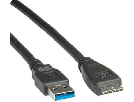 Cabo de Dados ROTRONIC (USB A - Micro USB - 2 m - Preto)