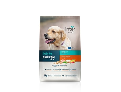 Alimento Completo para Cães Adultos de Todas as Raças INTERNUTRI TASTY Dog Energy 3 kg