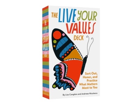 Livro the live your values deck de andreea niculescu (inglês)