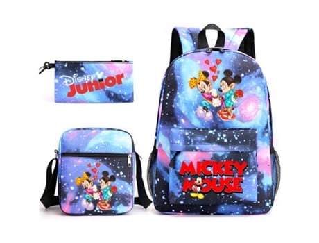 KOHREE Conjunto de Três Peças de Mochila de Estudante Do Mickey Mouse