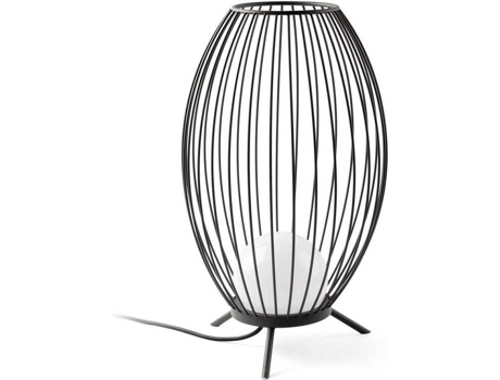 Candeeiro de Pé  Cage (Cinzento Escuro - LED - 12 W - Metal)