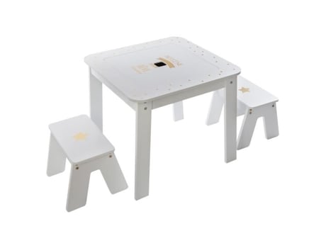 Mesa infantil Douceur - ATMOSPHERA FOR KIDS - Branco - MDF - L. 57 x H. 51 cm