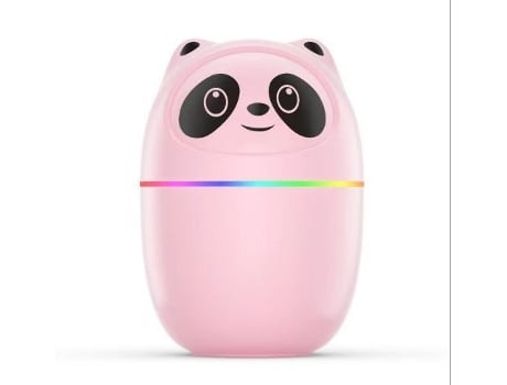 Humidificador TRUMSEN-GM Difusor de Óleo de Aroma Pulverizador de Névoa Desenho de Panda300Ml-Rosa