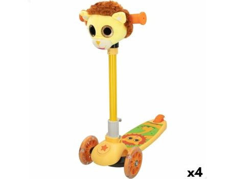 Patinete Scooter K3yriders Lion Amarelo 4 Unidades