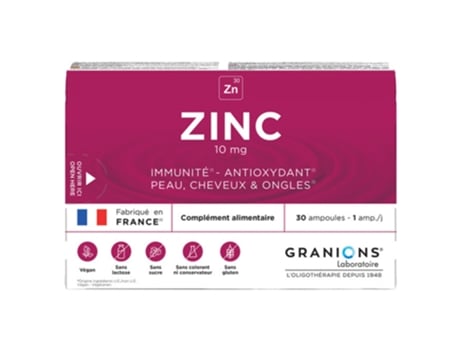 Zinco 30 Ampolas GRANIONS