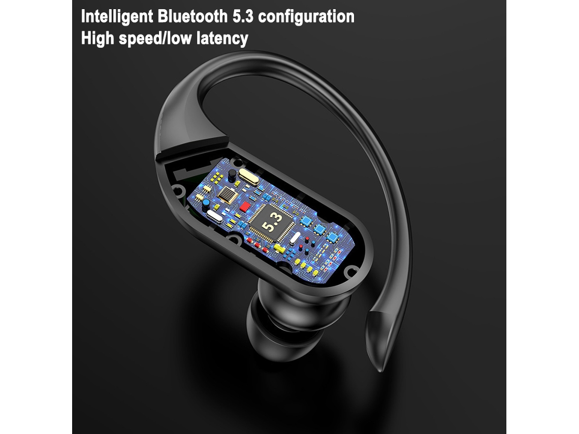 Auriculares Bluetooth True Wireless Sem Fios com Visor de Led Fones de  Ouvido