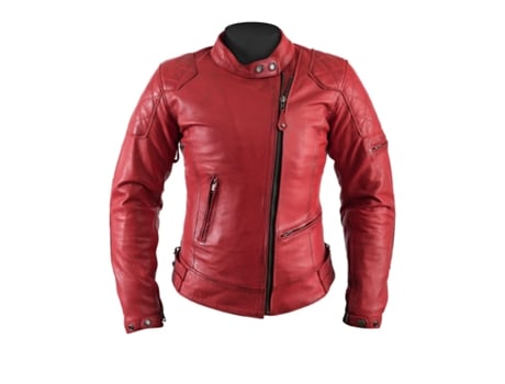 Casaco para Mulher HELSTONS (XL - Couro - Vermelho)