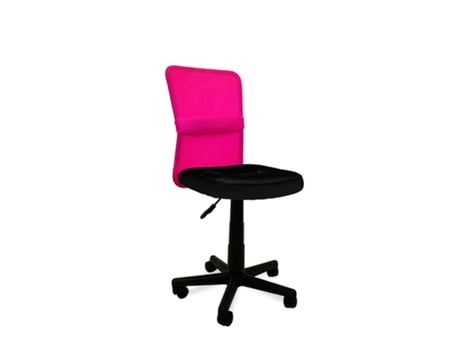 Cadeiras de Escritório com Assento Têxtil Cor Preto e Rosa Modelo Alba FURNITURE STYLE