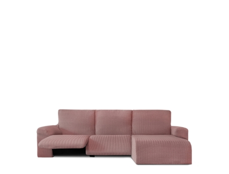 Capa para Sofá Chaise Longue Direta Bielástica EYSA (360 x 120 x 120 - Algodão - Rosa)