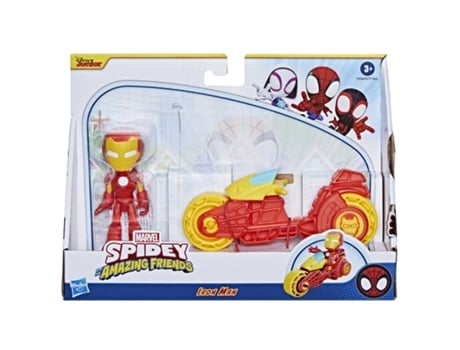 SPIDEY AND HIS AMAZING FRIENDS Homem de Ferro com Moto SPIDEY AND HIS AMAZING FRIENDS