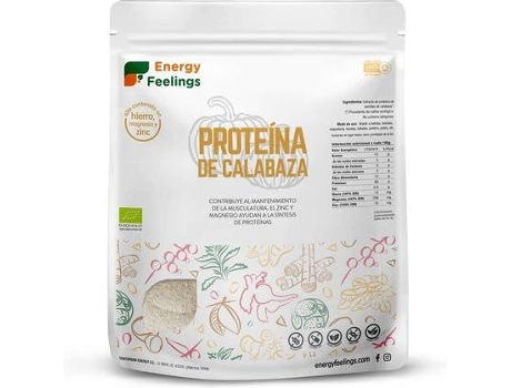 Suplemento Alimentar ENERGY FEELINGS Proteína De Abóbora (500 g de pó)