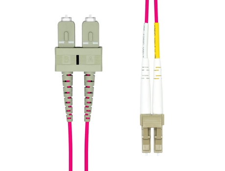 Cabo de Fibra Ótica PROXTEND Lc Sc Om4 15 M - Roxo