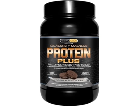 Proteína HEALTHY FUSION Plus Recuperação Muscular À Base de Proteína Colágeno L-Glutamina Magnésio e Vitamina B6 Sabor Biscoito 1000Gr