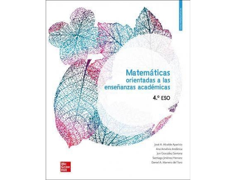 Livro Matemáticas orientadas a las enseñanzas académicas, 4 ESO de José Alcalde Aparicio (Espanhol)