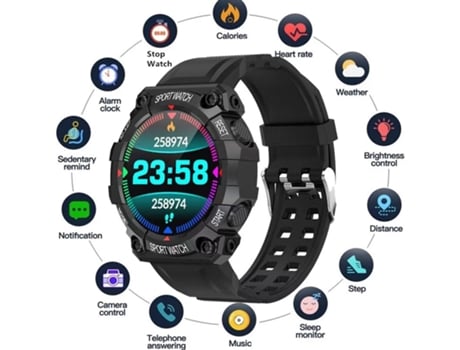 Smartwatch REDCORINGE Bluetooth Touch Smart Bracelet Fitness Connected Relógios