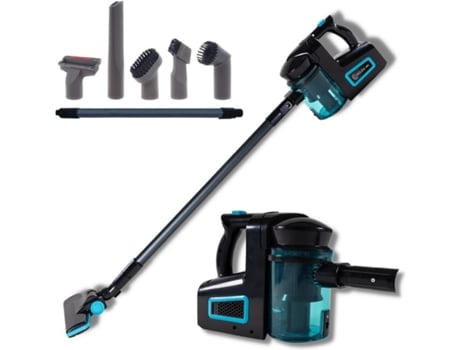 STARLYF Cordless Vac Black Edition Aspirador Sem Fio Aspirador Vertical Sem Saco Multifunções 2 Velocidades Acessórios 30 000 Rpm