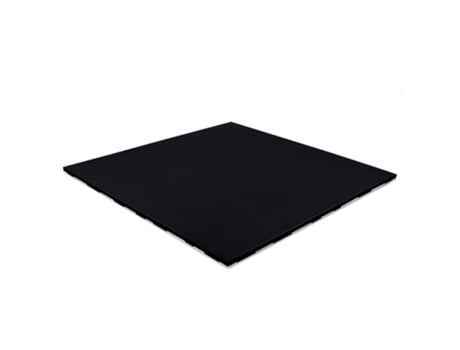 Piso Esportivo Preto Puro 100X100 Cm 20 Mm STOCKZ